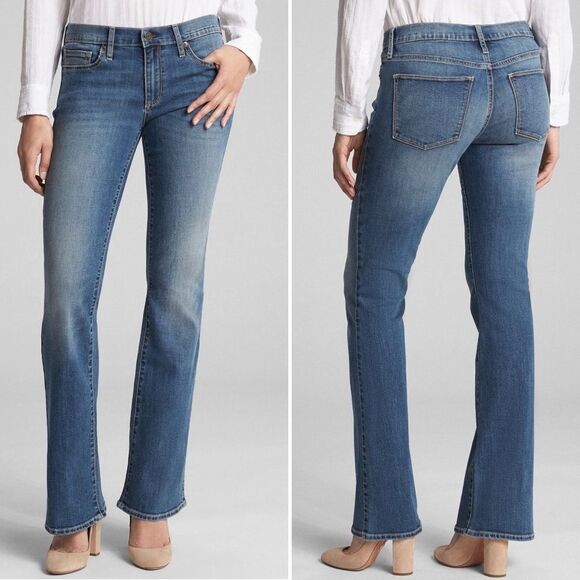 GAP Factory Pants - GAP Mid Rise Boot Cut Jeans in Stretch 32
